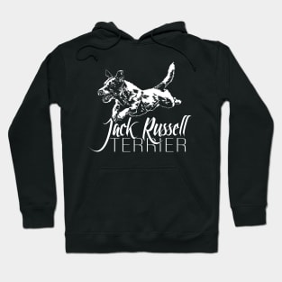 Funny Jack Russell Terrier dog portrait gift present Hoodie